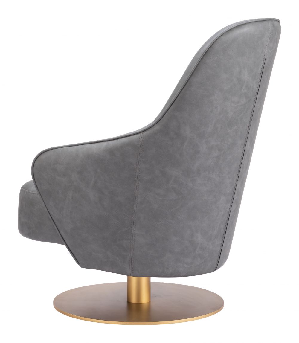 Zuo Withby Accent Chair Gray/Brown 110107 / 110108