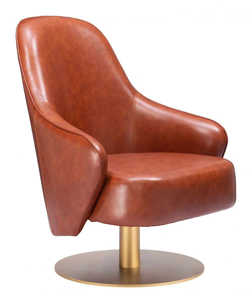 Zuo Withby Accent Chair Gray/Brown 110107 / 110108