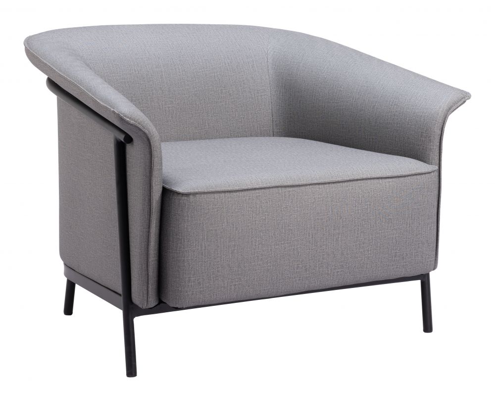 Burry Accent Chair Slate Gray/Tan