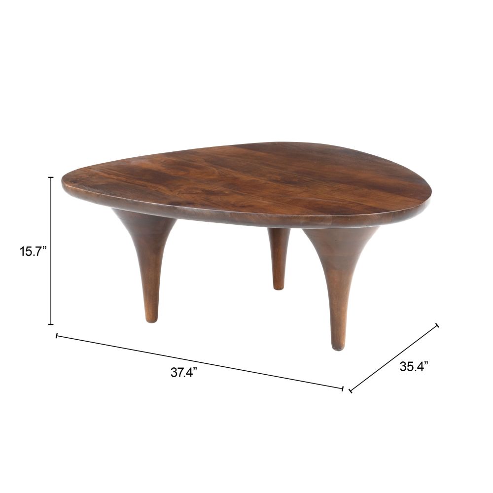Zuo Spiker Coffee Table Walnut 110803