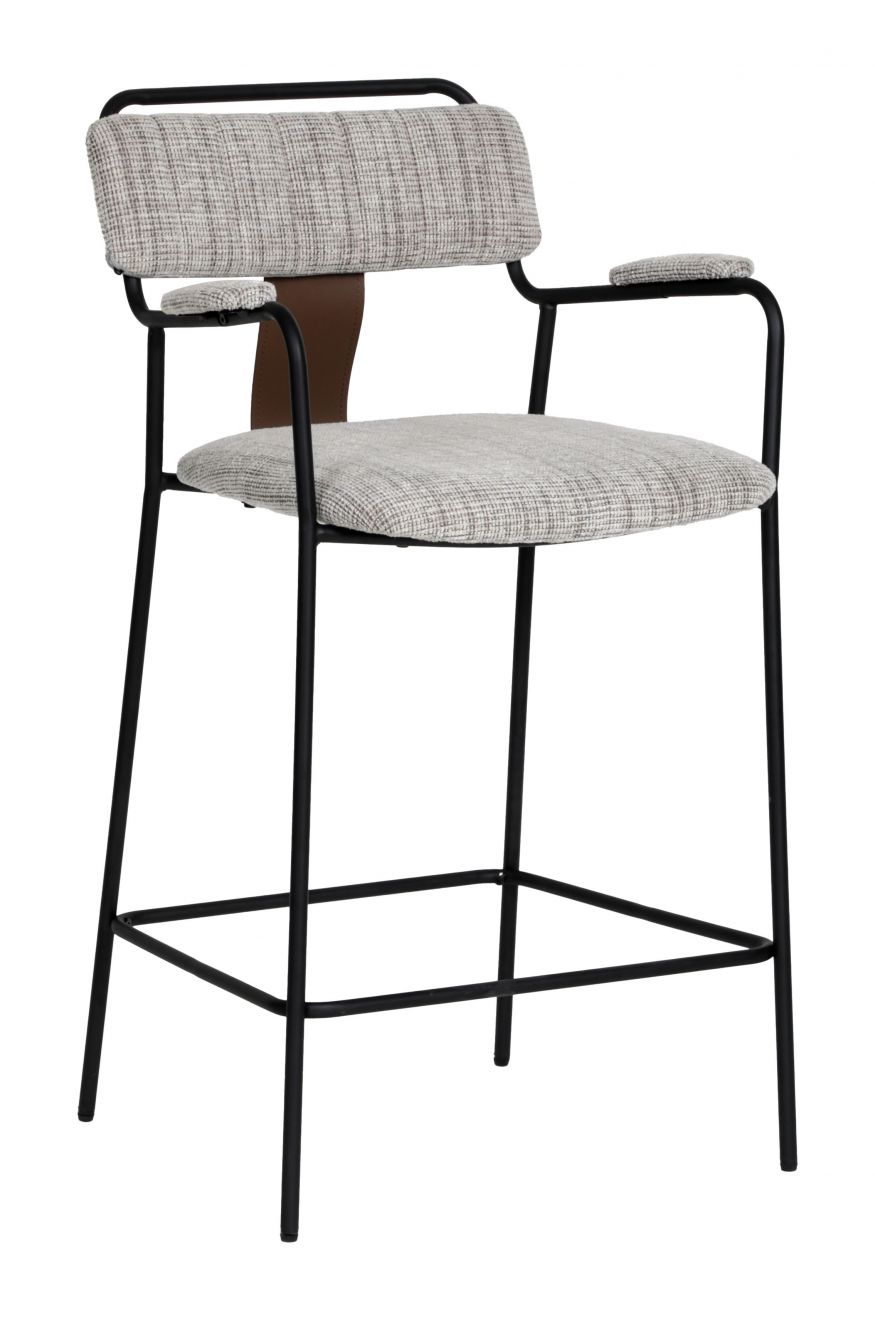 Couva Counter Stool Gray Tweed 110936