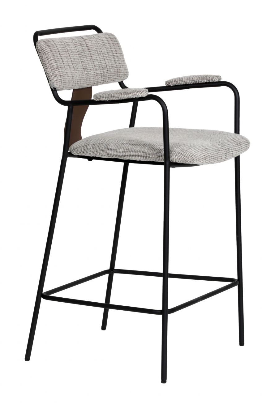 Couva Counter Stool Gray Tweed 110936