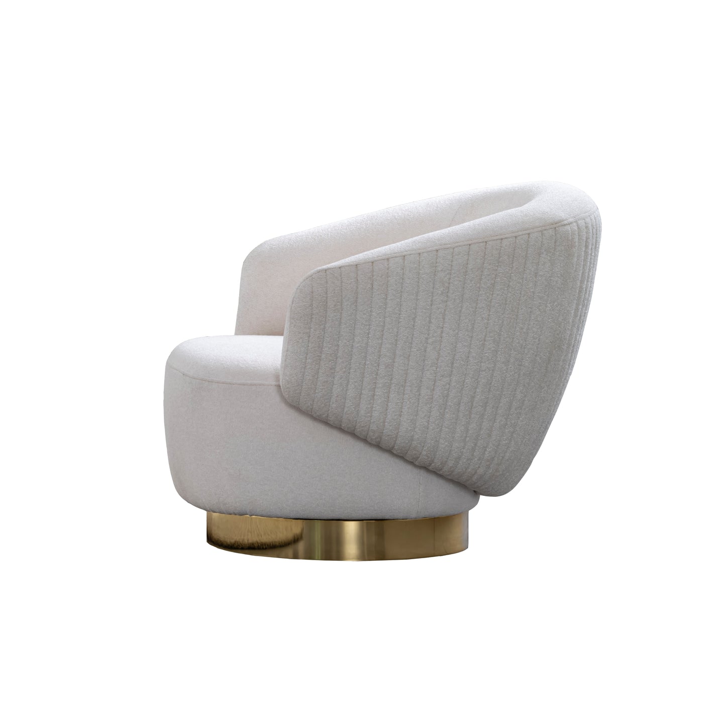 Whiteline Erzin Swivel Accent Chair CH1821F-LGRY