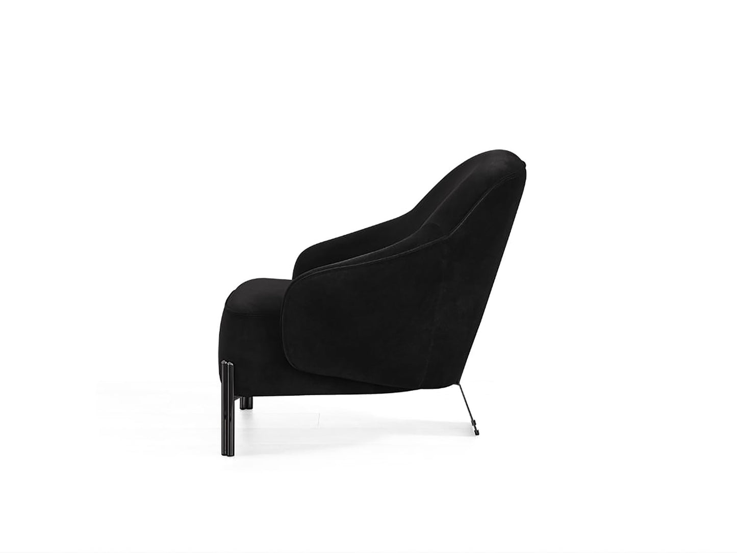 Whiteline Favori Accent Chair CH1840-BLK