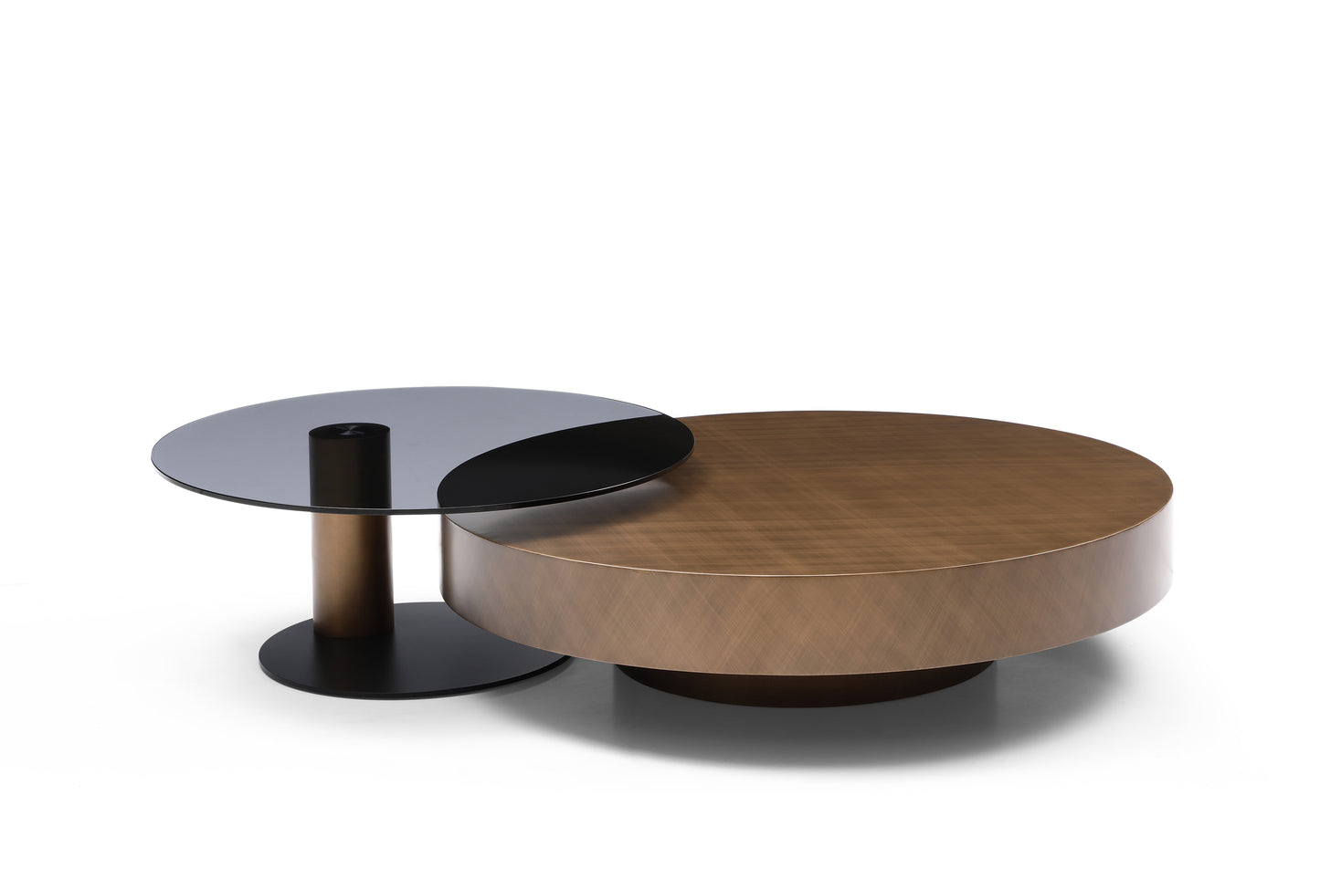 Whiteline Renata Coffee Table Set CT1932-BLK/BRZ