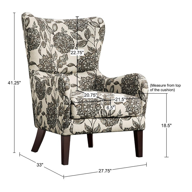 Olliix Arianna Swoop Wing Chair FPF18-0428