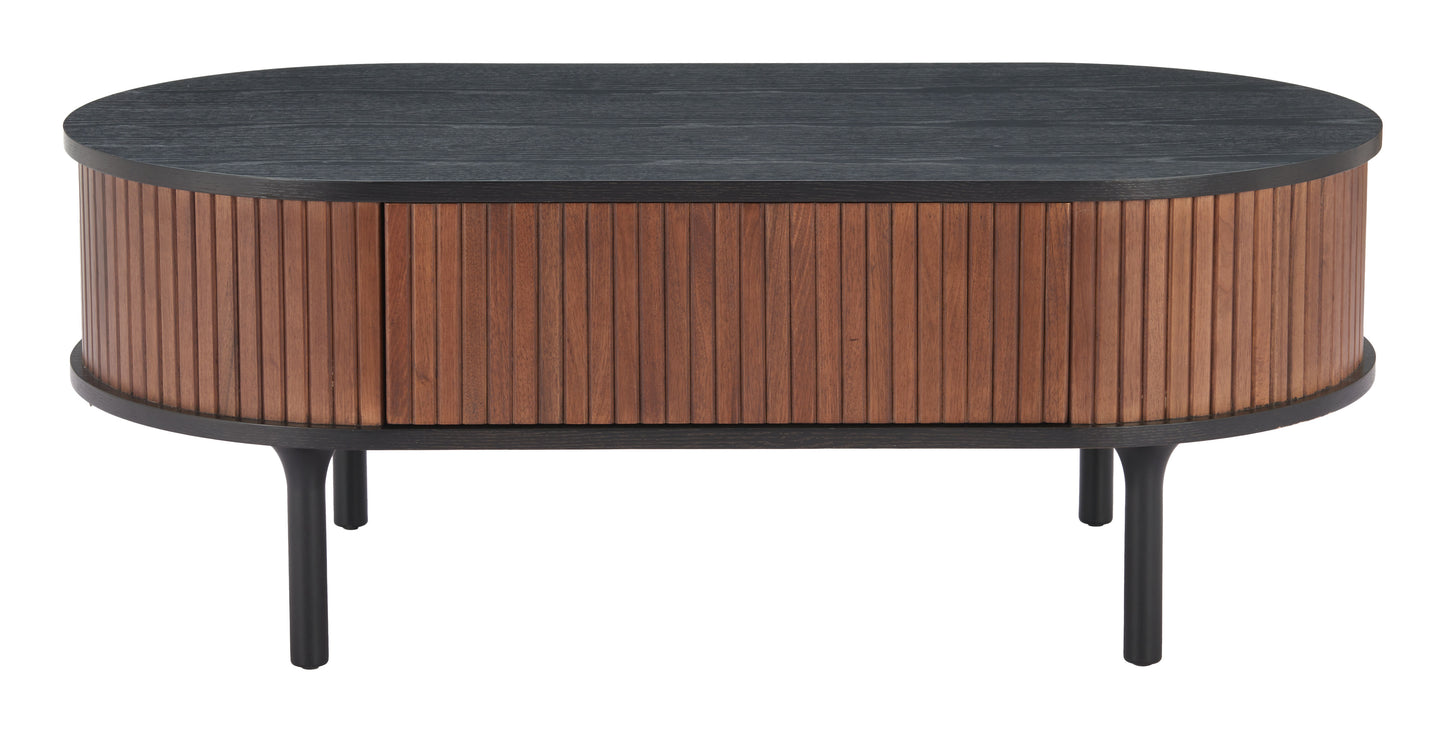 Zuo Koriana Coffee Table Black & Walnut 110298