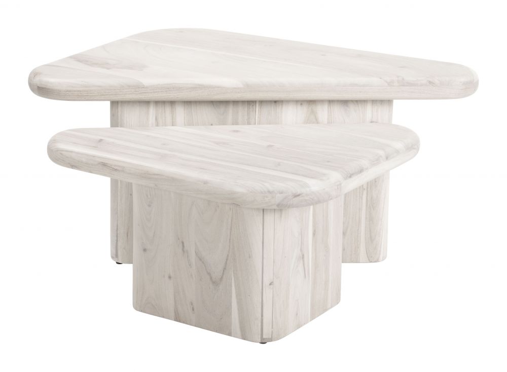 Zuo Navidic Coffee Table Set (2-Piece) Natural 109872