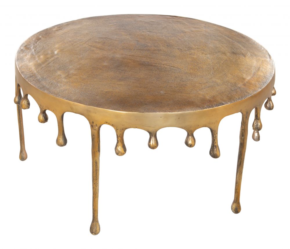 Zuo Drip Coffee Table Antique Brass 110150