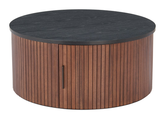 Zuo Nejaus Coffee Table Black & Walnut 110299